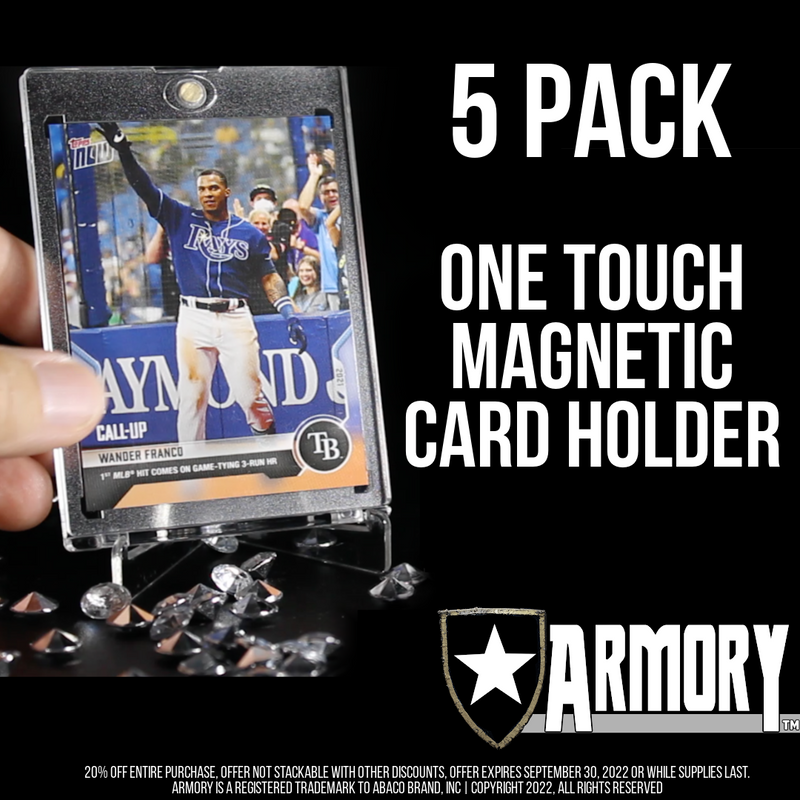 5 PACK One Touch Magnetic Card Cases with FREE Card Centering Tool – ARMORY